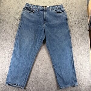 Vintage RedHead Jeans Men 42x32 Blue Cotton Denim Straight Loose Baggy Workwear